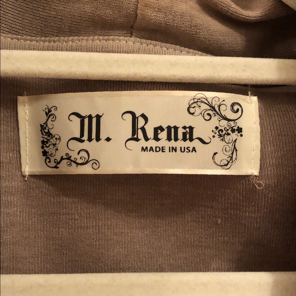 M. Rena Open-Front Tan Cardigan - Picture 2 of 7